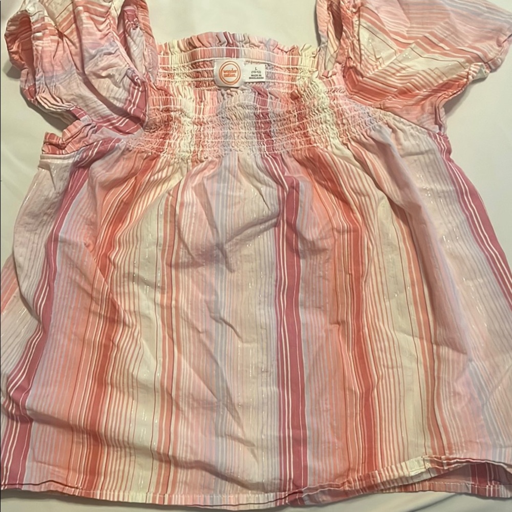 Striped Pink Kids Top